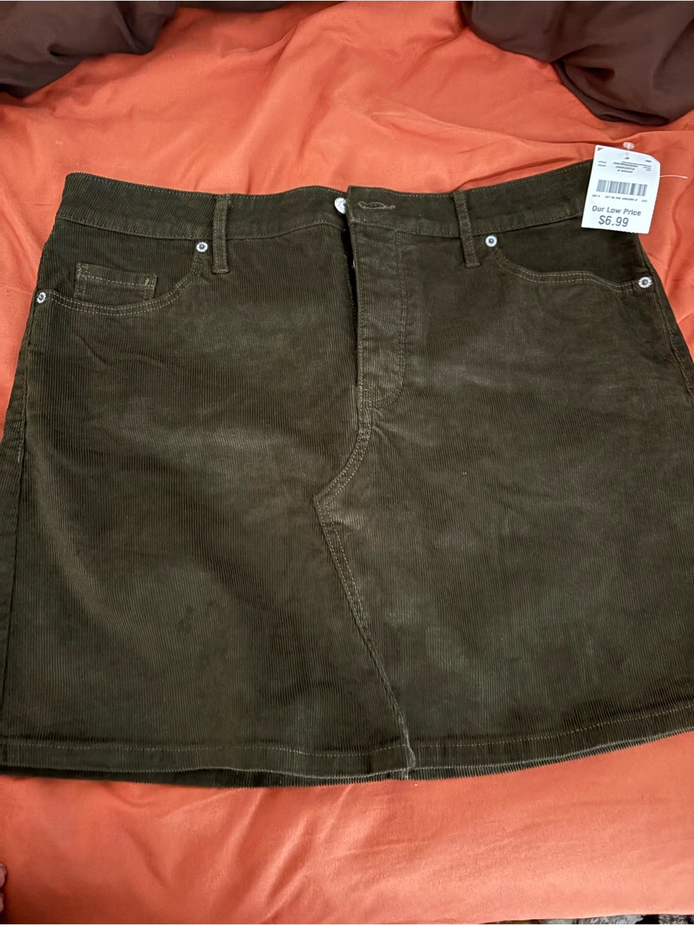 Corduroy Mini Skirt